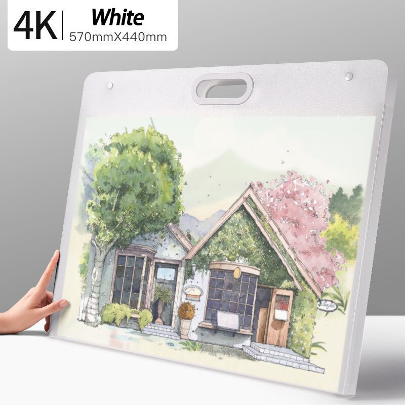 Drawing Paper Drawing Bag Storage Works Favorites Children's Drawing Storage Bag Painting Drawings Art Album: 4k white