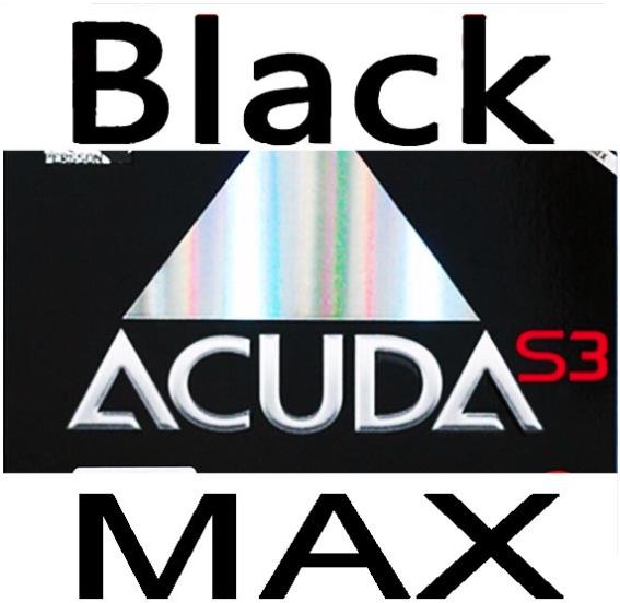 Donic Acuda S3 Tafeltennis Rubber Gemaakt In Duitsland Spin Rondom Puistjes In Met Spons Ping Pong Tenis de Mesa: black MAX