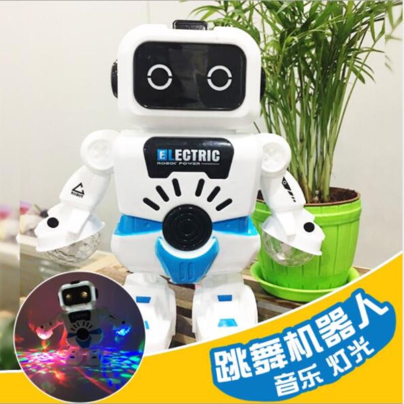 Space Robot Simulation Dancing Walking Colorful Light Kids Early Education Puzzle Game Baby Accompany 1pcs/pack