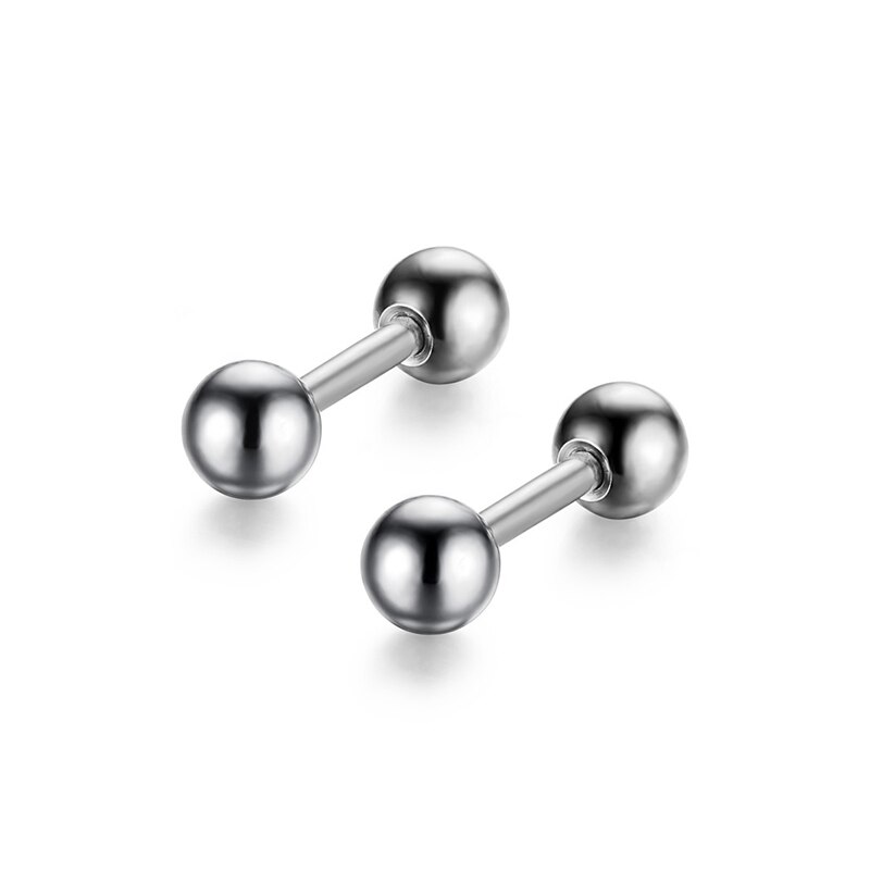 1 paar Medizinische Edelstahl Kristall Schraube Runde Ball Stud Ohrringe Ohr Knochen Nagel Knorpel Ohrring Ohr Piercing Körper Schmuck: Color 14