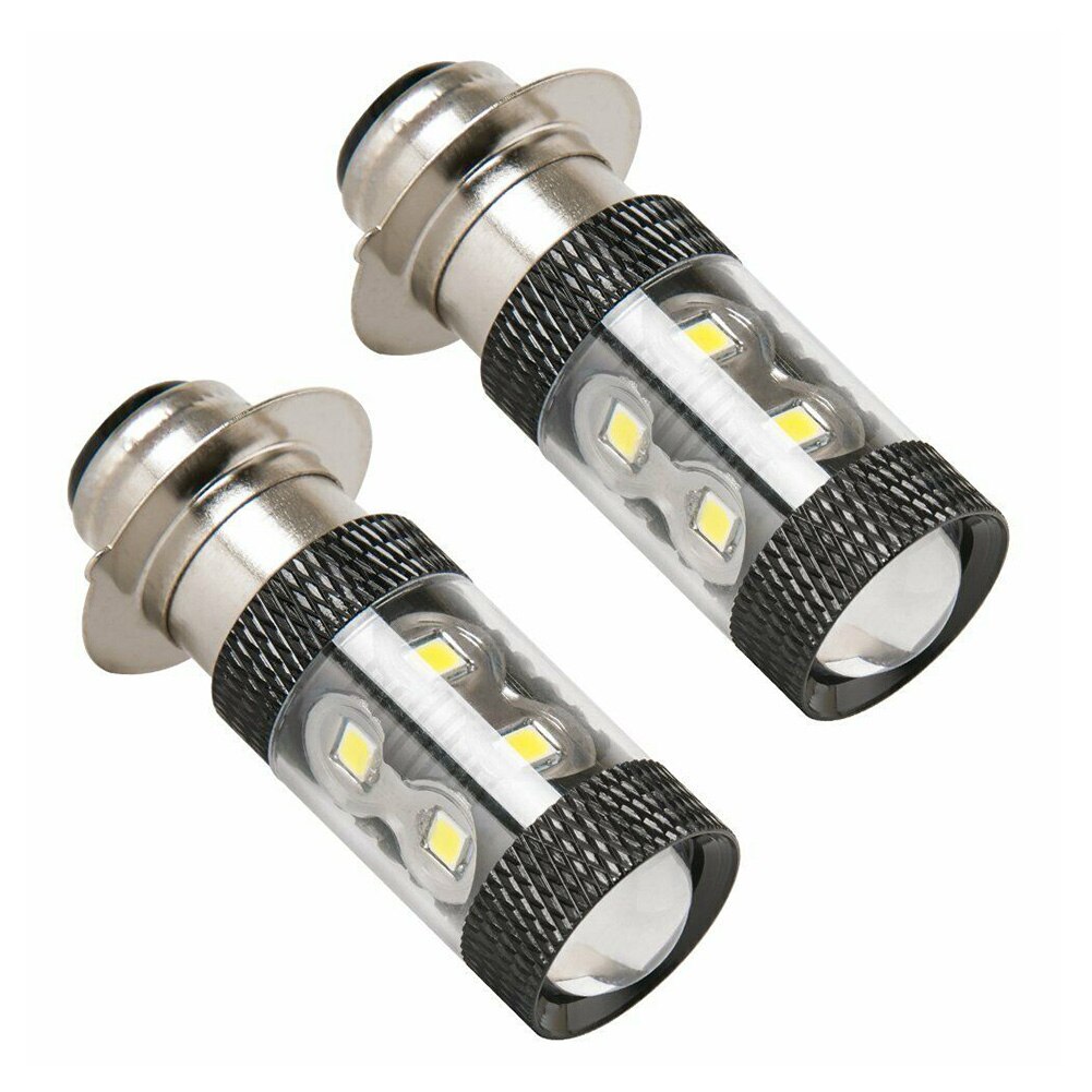 Universele 12V-24V 2 Stuks 6000K 100W Wit H6M Led Lamp Koplamp Voor YFZ450R Rhino 700 Raptor YFM660 Auto Accessoires