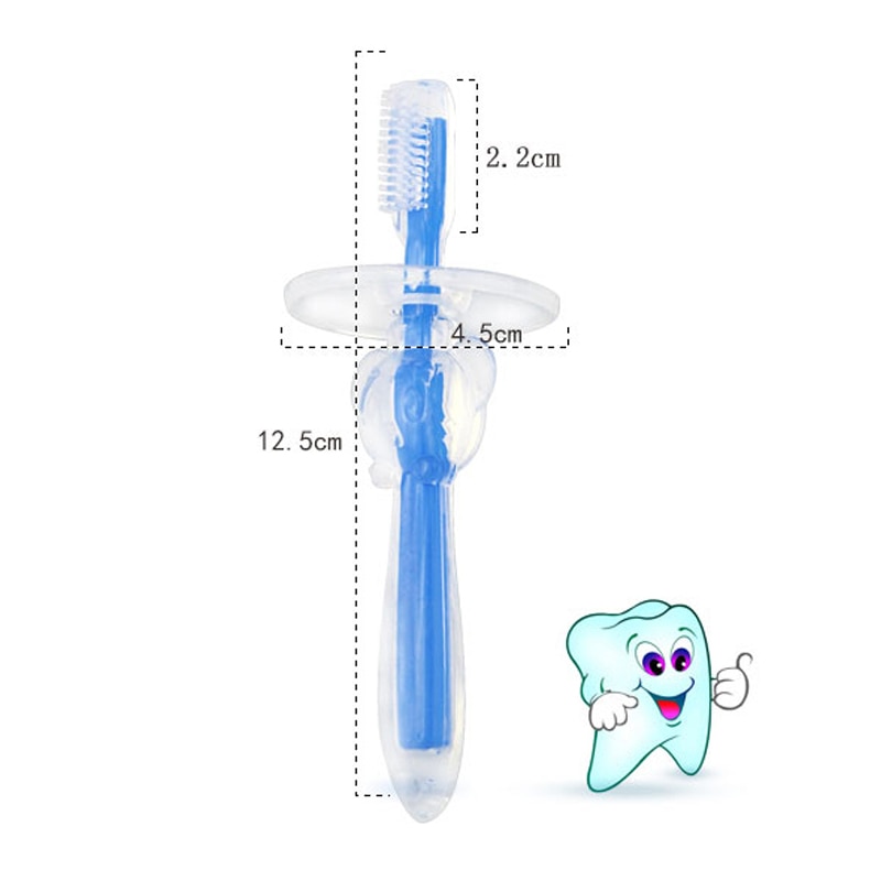 1pc Baby Toothbrush Soft Anti Slip Handle Cartoon For Toddler Kids Newborn Oral Care