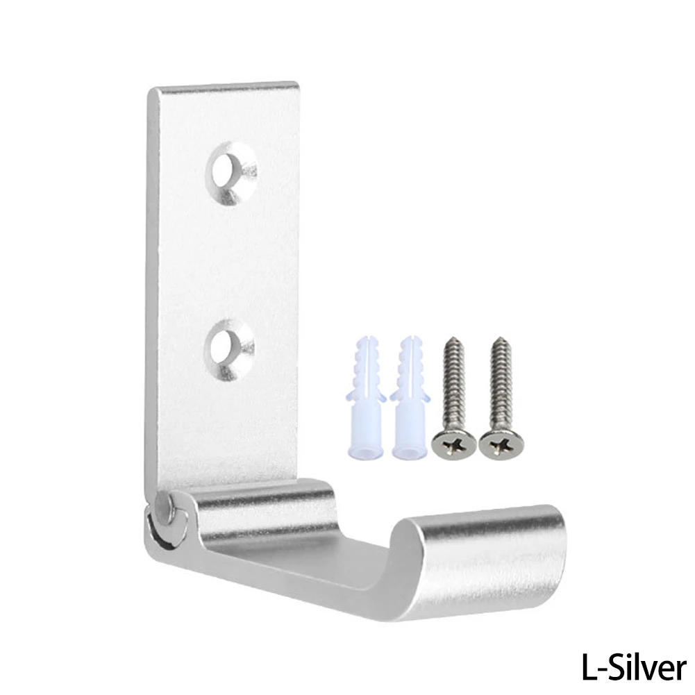 Gancho plegable de aleación de aluminio para pared, gancho oculto para bata, abrigo, baño, cocina, toalla con tornillos, 1 Juego: YELLOW
