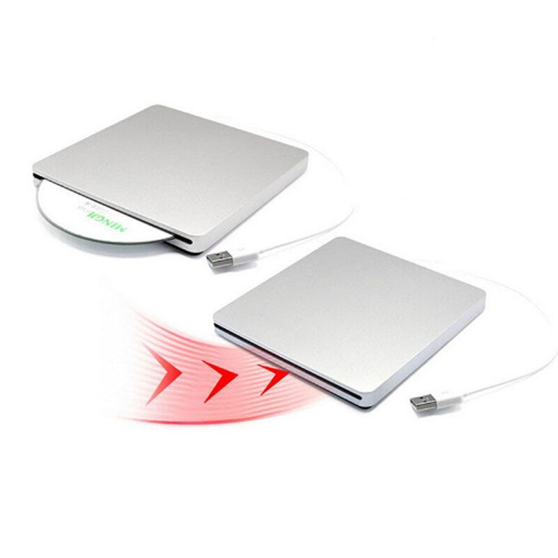 USB DVD Drives Optische Drive Externe DVD RW Brander Schrijver Recorder Slot Load CD ROM Speler voor Apple Macbook Pro laptop PC