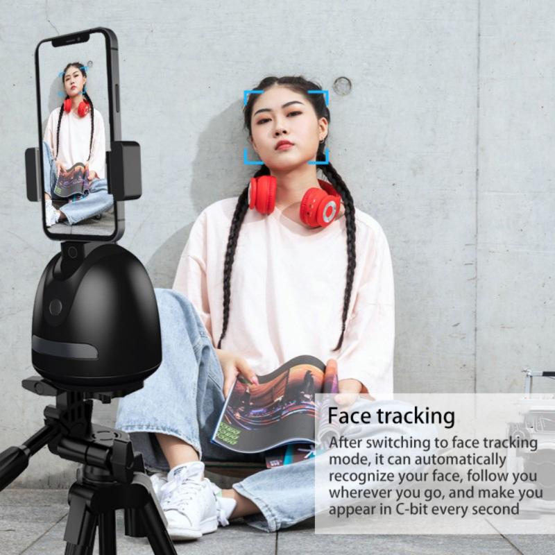 Estabilizador de cardán con seguimiento facial automático, trípode para teléfono, accesorios con rotación de 360 grados, AI inteligente, seguimiento de foto, Vlog, grabadora de vídeo, novedad