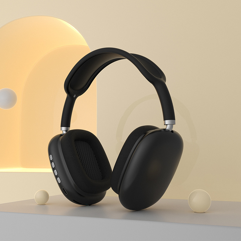 P9 – casque d&#39;écoute sans fil Bluetooth pour téléphone portable, avec caisson de basses: black