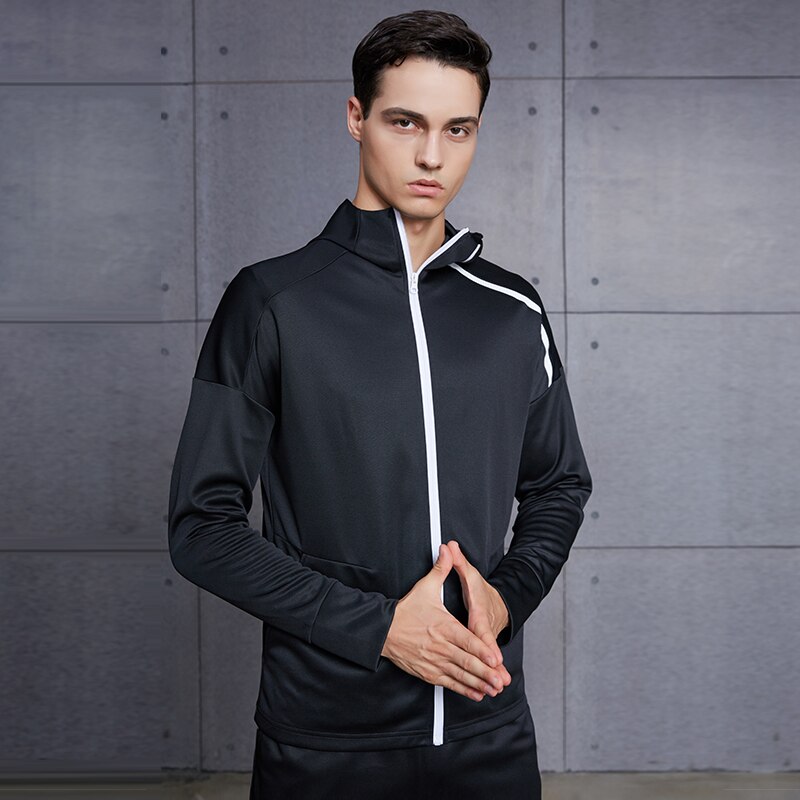 Vansydical heren sportjassen gym hoodies rits lange mouwen herfst winter outdoor fitness workout hardlopen sportkleding tops