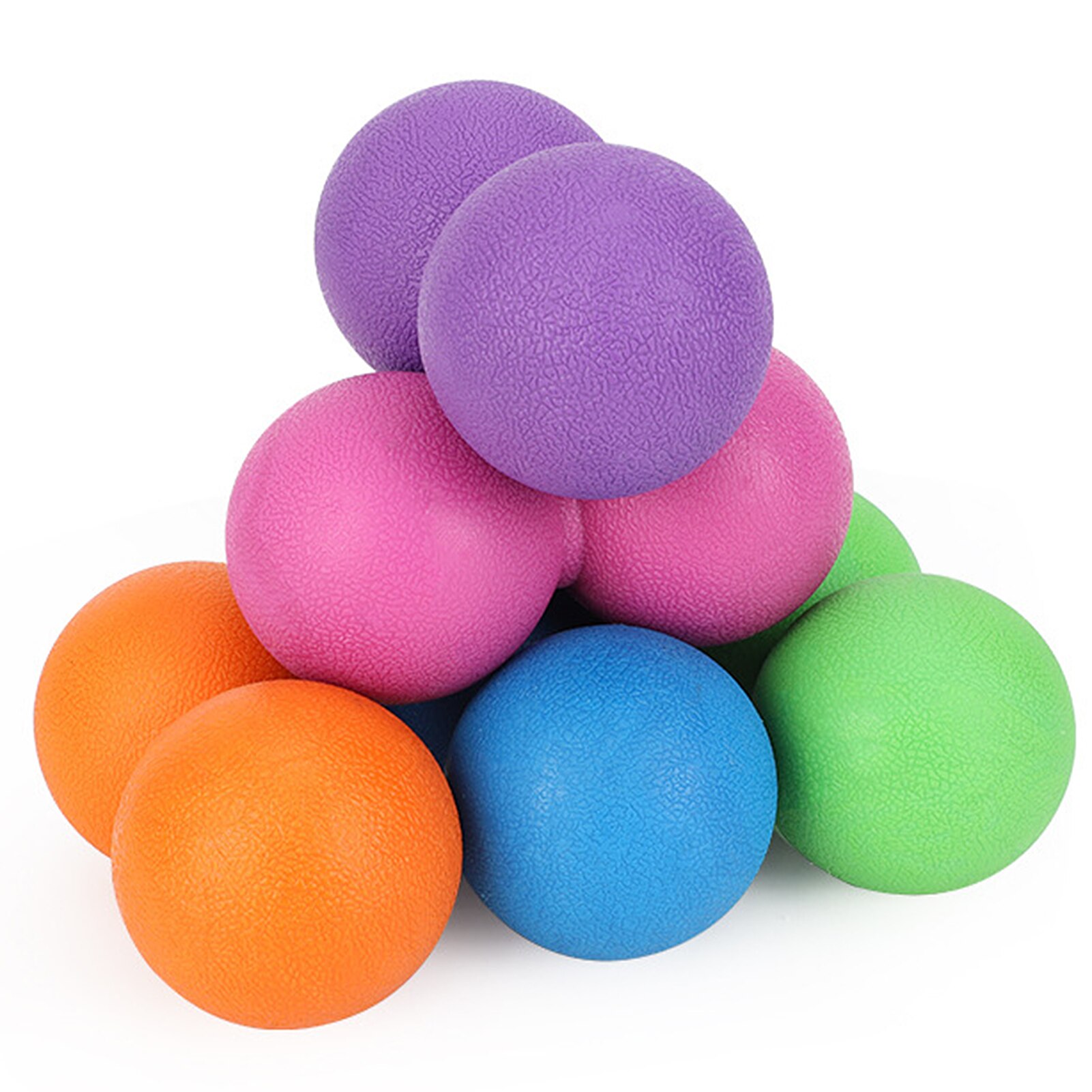 Fitness Round Massage Ball TPE Rubber Yoga Ball Relaxation Self Massage Thoracic Spine Upper Back Neck Scapula Massager