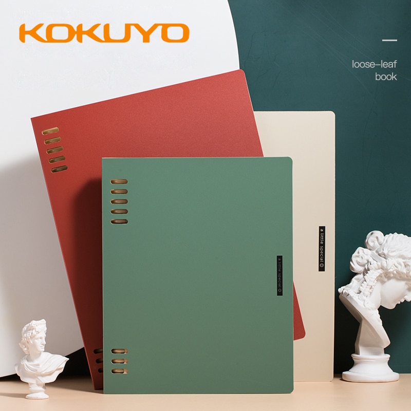 1pcs KOKUYO Loose-leaf Book One Meter Pure Series A5 / B5 Simple Retro Style Removable Plastic Ring Buckle Frosted Note book