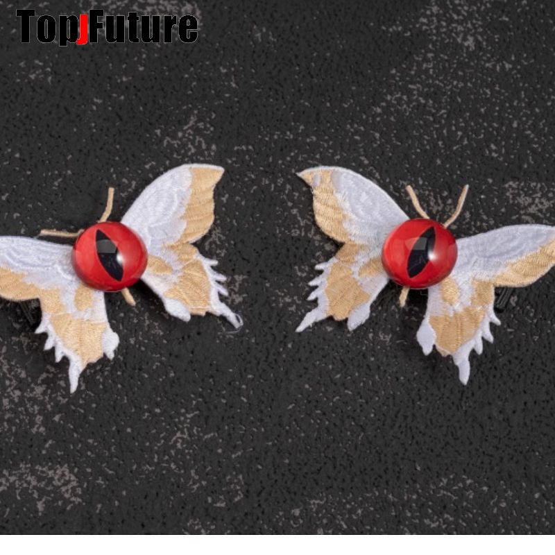 Butterfly Hair Clip Y2K girl Harajuku Gothic Original Subculture Accessories one eyed demon Hair clips pins Hairpin Barrettes: SKY BLUE