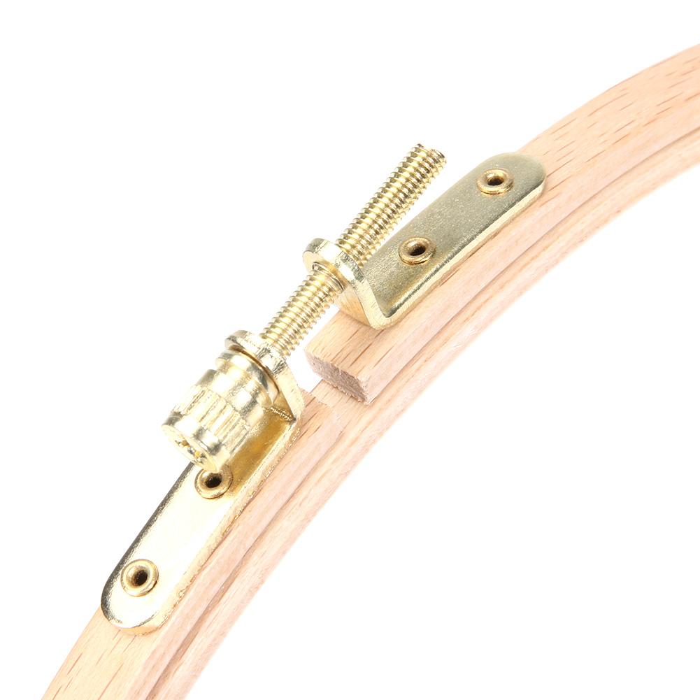 Embroidery Hoop DIY Wooden Cross Stitch Frame Needlework Hoop Ring Hand Embroidery Tool