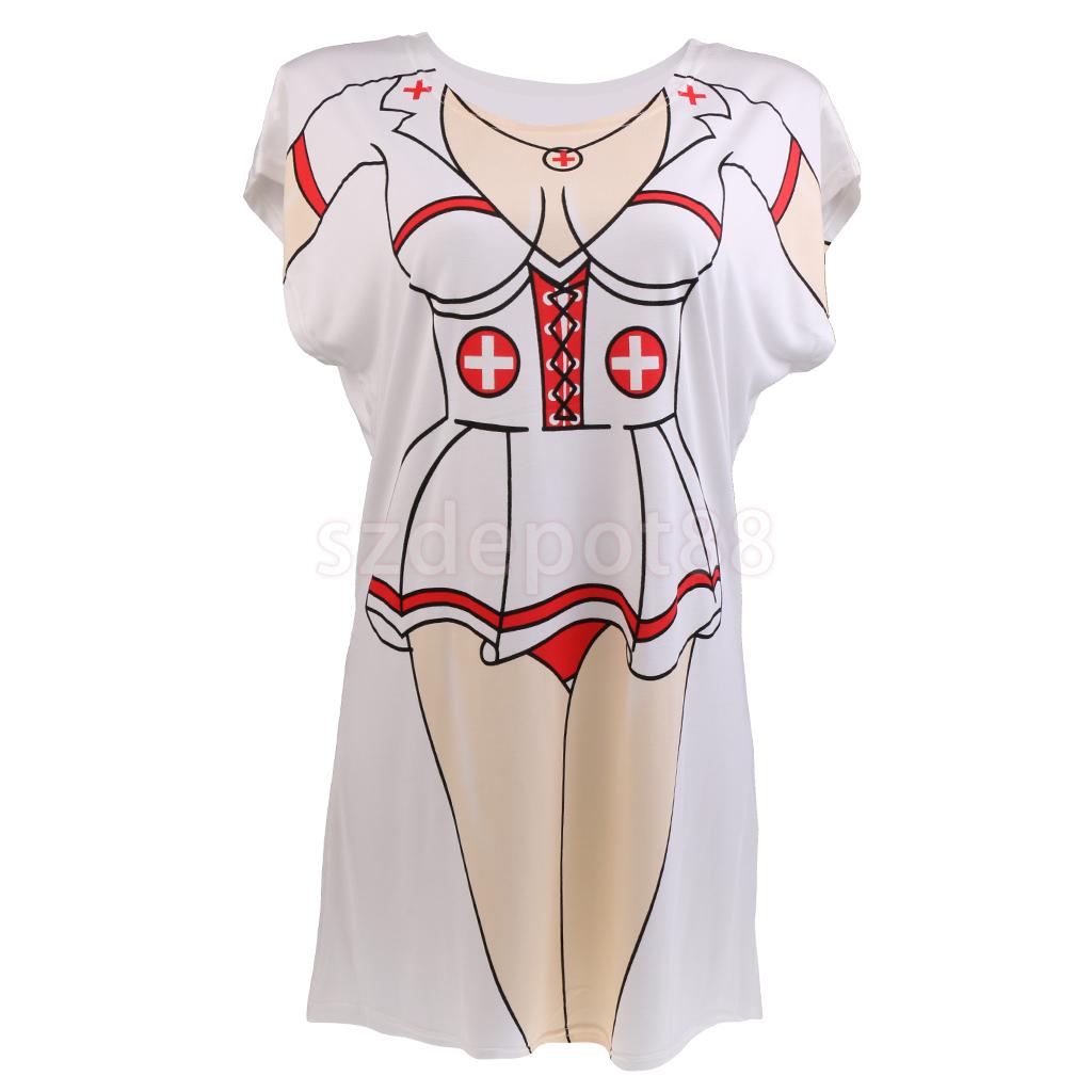 Bikini drôle imprimé femme robe plage fête cache-haut T-Shirt maillots de bain pyjamas déguisement: 6