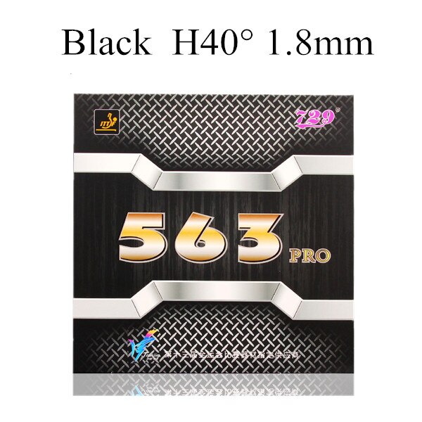 729 amistad 563 PRO (563 Provincia, Pips-out especial) ataque de goma de tenis de mesa con esponja de Ping Pong: Black H40 T1.8