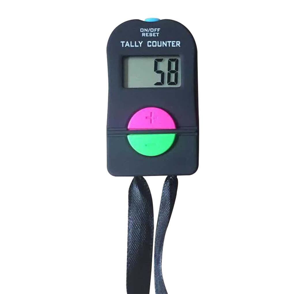 Digital Counter LCD Display Silicone Buttons Battery Powered Portable Counter with Beep Alert: Default Title