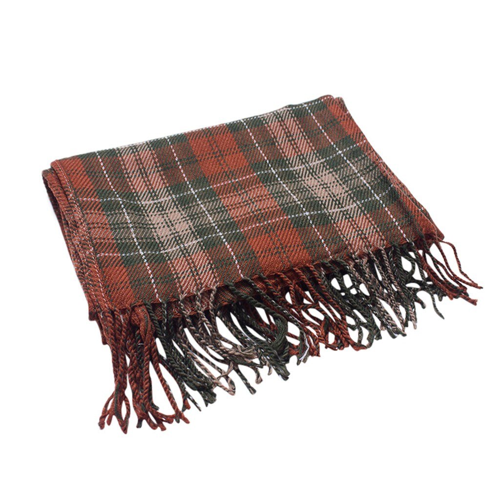 Hiver écharpe femmes Plaid écharpe femmes dames hiver écharpe épais gland Plaid écharpe décontracté longue nouvelle châle écharpe Plaid châle: B