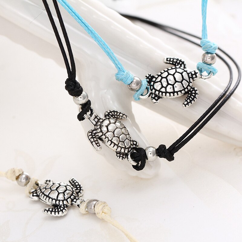 Boho Style Ankle Bracelet Bohemia Sea Turtle Starfish Charms Beach Anklets For Women Handmade Leg Bracelet Foot Jewelry Anklet