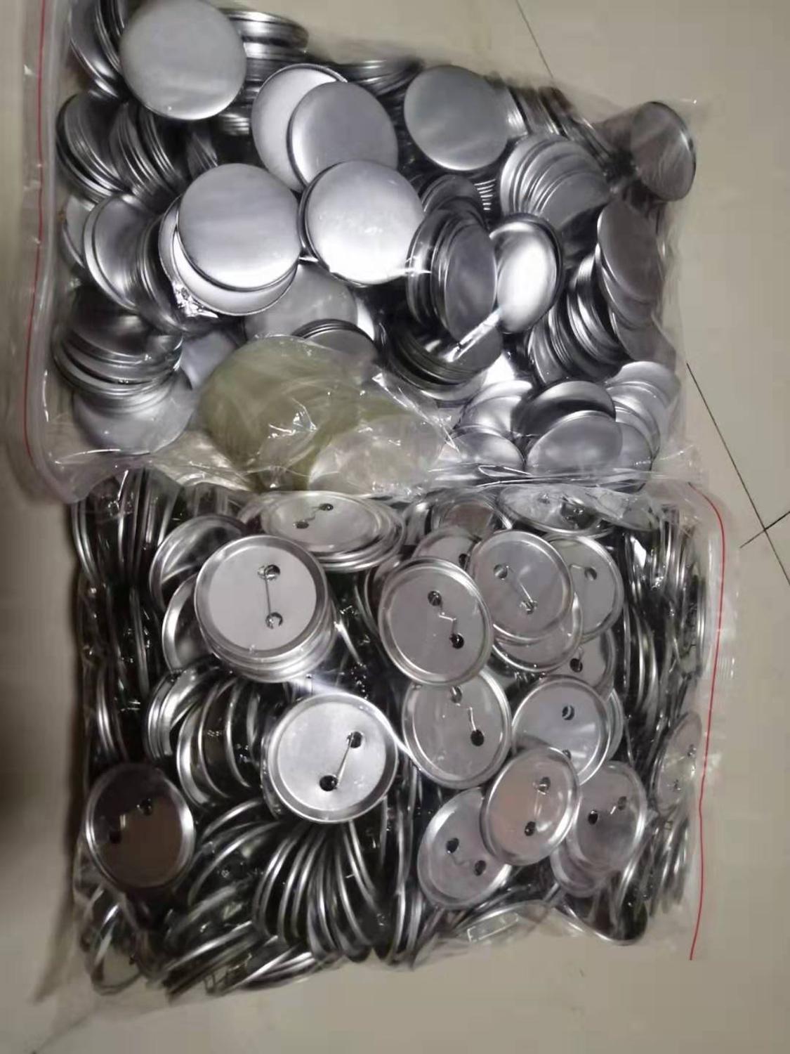 1000sets 58mm Metal Back PIN Button Badge Blank Material button badge Pin supply parts DIY Steel Button badges PIN Consumables