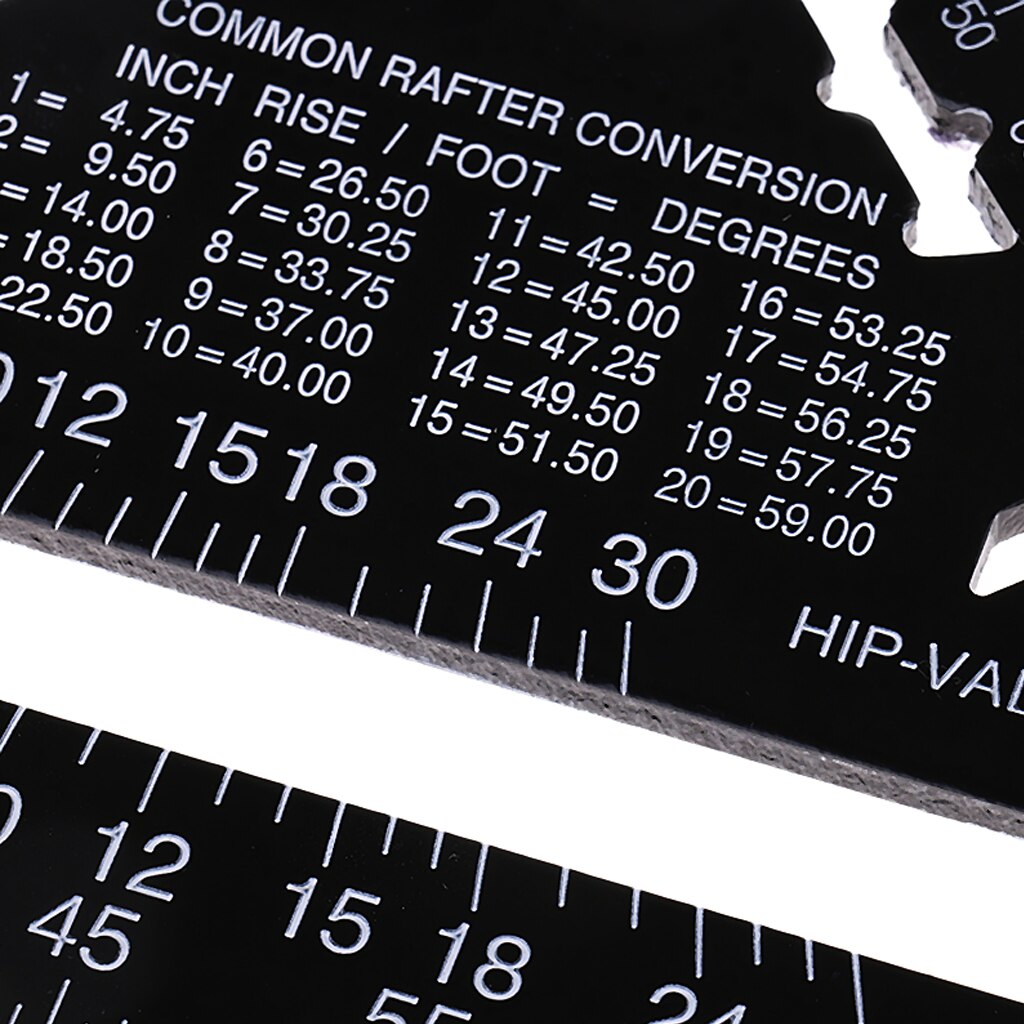 7 Inch Metric Aluminum Alloy Triangle Angle Protractor Black Drawing Tools Setsquare