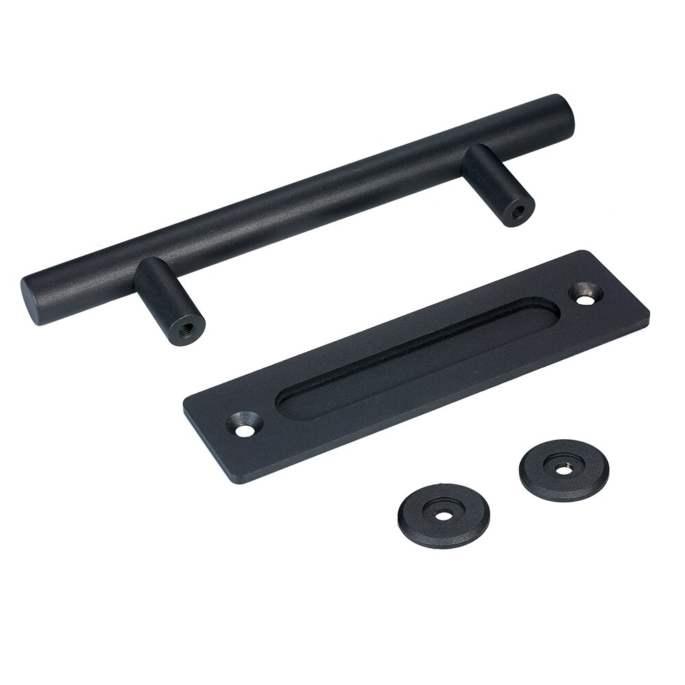 Sliding Barn Door Handle Heavy Duty Pull Flush Door Handle Hardsware Set Recessed Pull Round Pull Bar Sliding Barn Door Handle