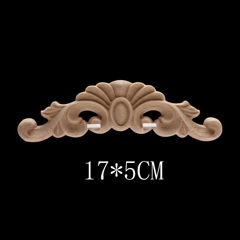 Europese Decal Houtsnijwerk Massief Houten Deur Hart Bloem Home Decoratie Retail En Hout Mouldings Hout Applique Muren: C47-3