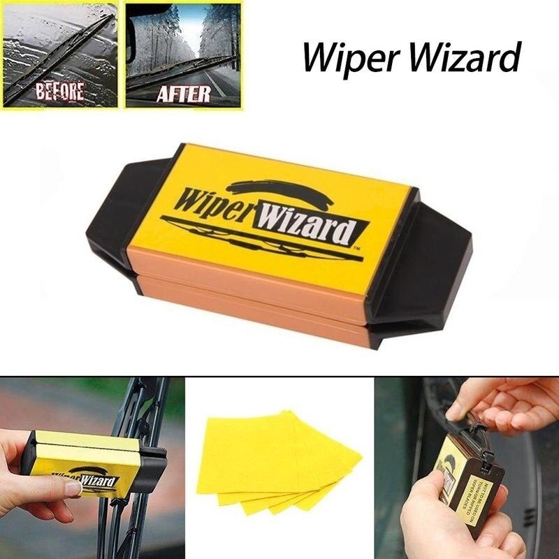 Wiper Cleaning Brush Wiper Wizard Windshield Blade Restorer Improve Drivability