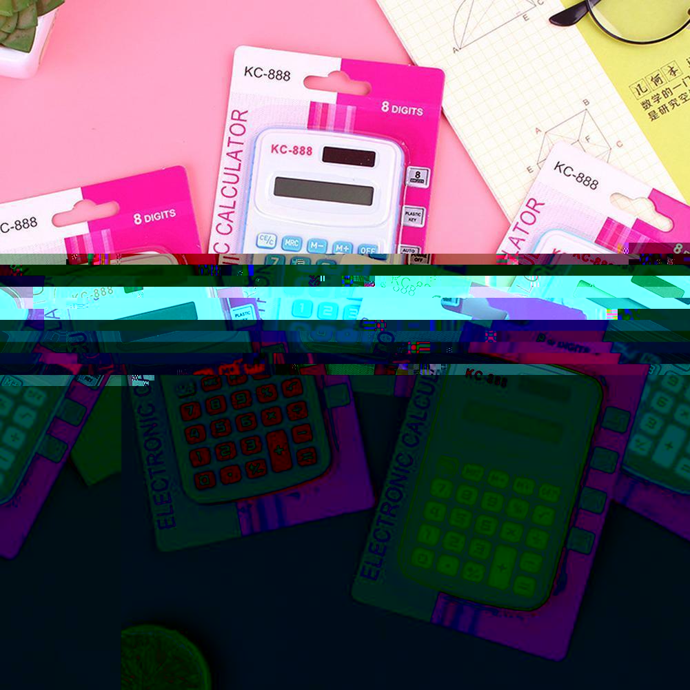 Pocket Size Mini Calculator Portable Digital Display Office Calculator Stationery Supplies Carry 8digit Student Ca R0C3