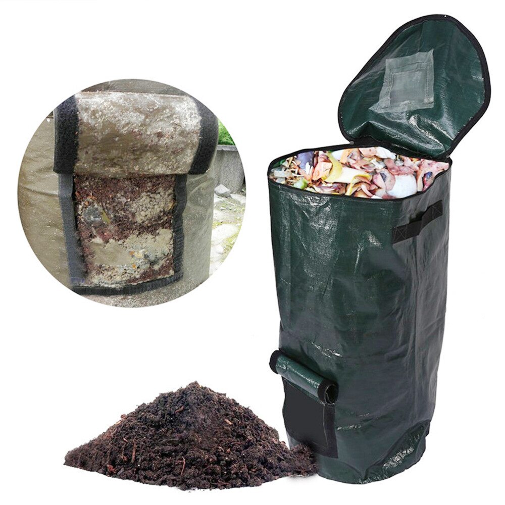 Compost bag garden gardening leaf bag garden deciduous organic fertilizer bag compost bucket garden trash can