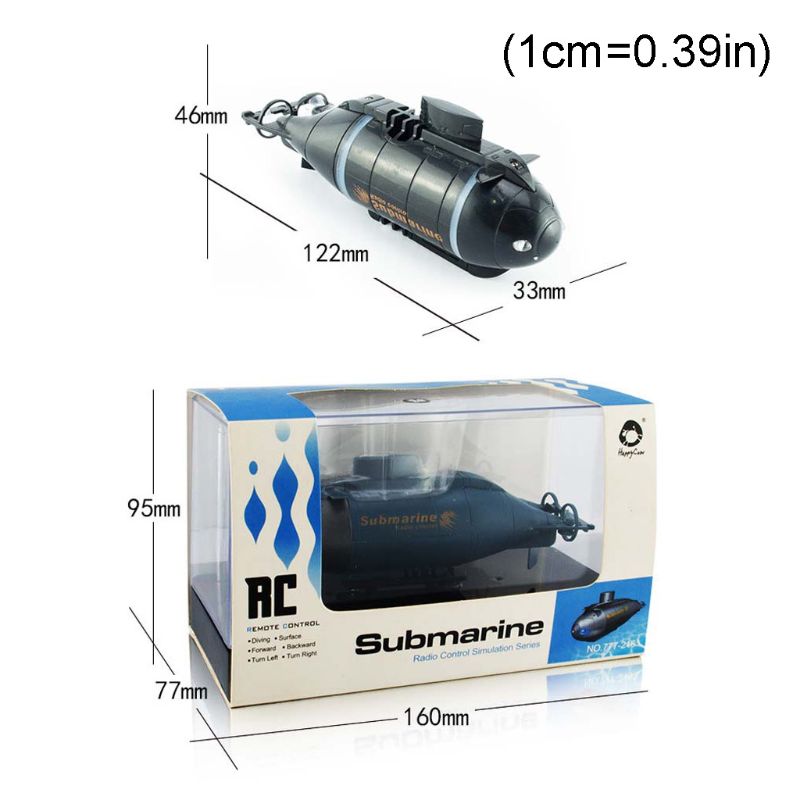 Electric Simulation Mini Submarine Model Rechargeable Six-channel Nuclear Submarine Wireless Remote Control Water Toy