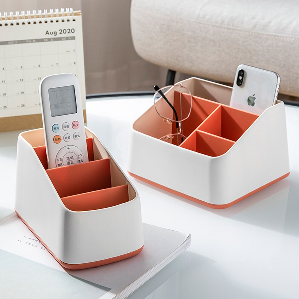Duurzaam Plastic Pen Papier Bureau Houder Cosmetische Case Container Afstandsbediening Houders Home Kantoorbenodigdheden Opslag