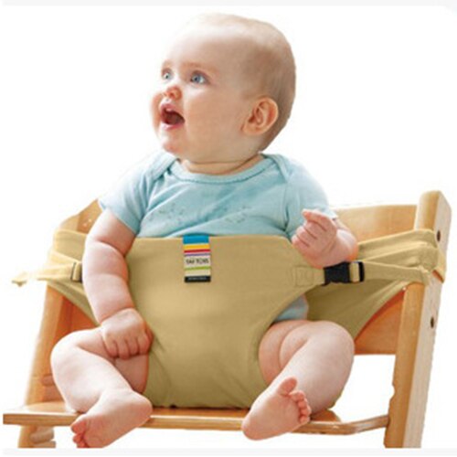 Baby matsal lunchstol / säkerhetsbälte / bärbar spädbarnsstol / matsal stolskydd / bebe seguridad: Kaki