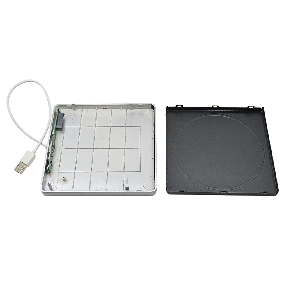 External USB 2.0 Enclosure Case for Macbook Air Pro Slot in 9.5mm 12.7mm SATA Superdrive Optical Drive Optibay Caddy