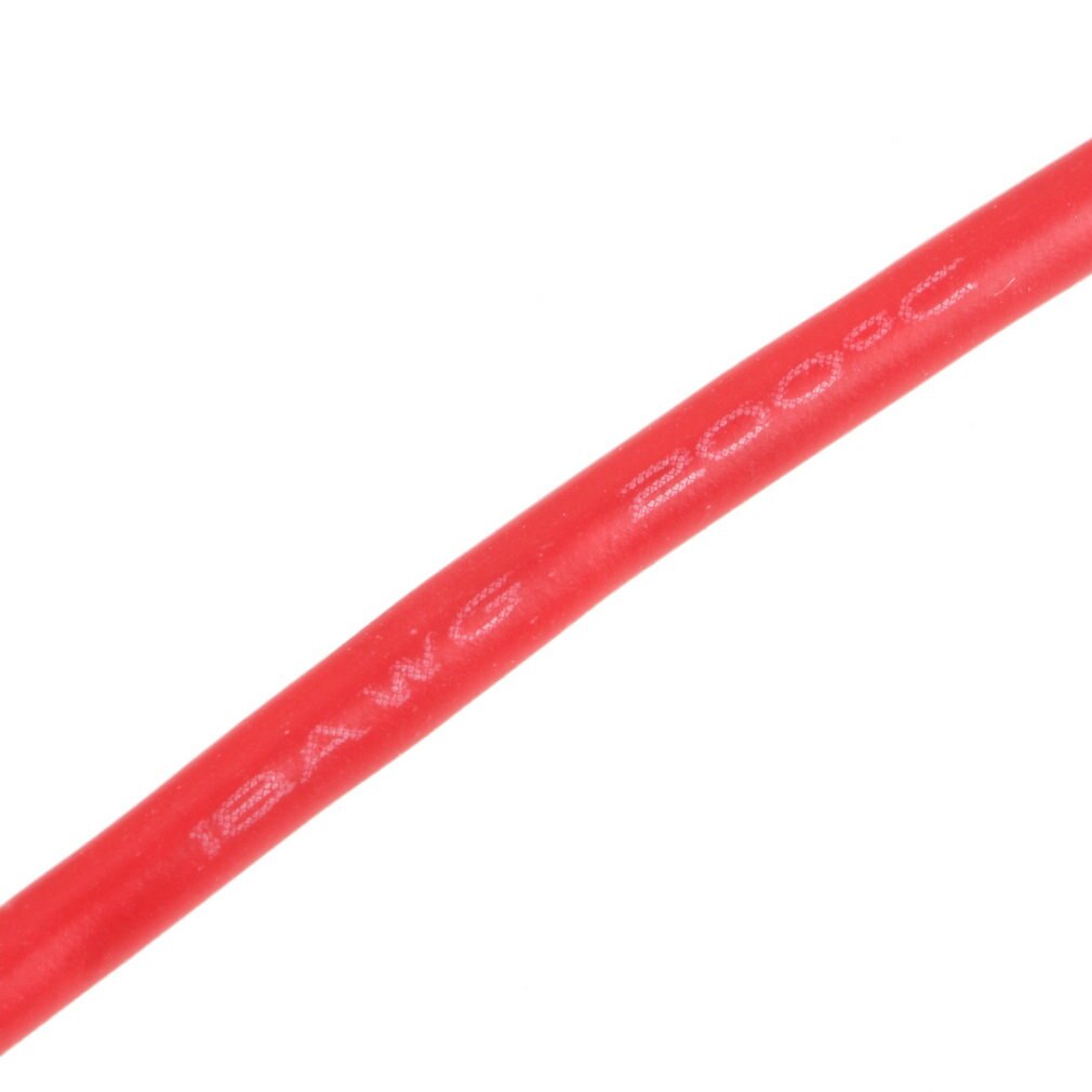 18AWG Silicon Wire Super Flexible High Temperature 1m Red