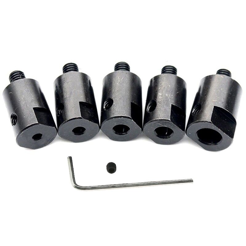 1pcs M6 Motor Shaft Adapter Saw Blade Coupling Joint Connector Chuck Coupler Sleeve Steel