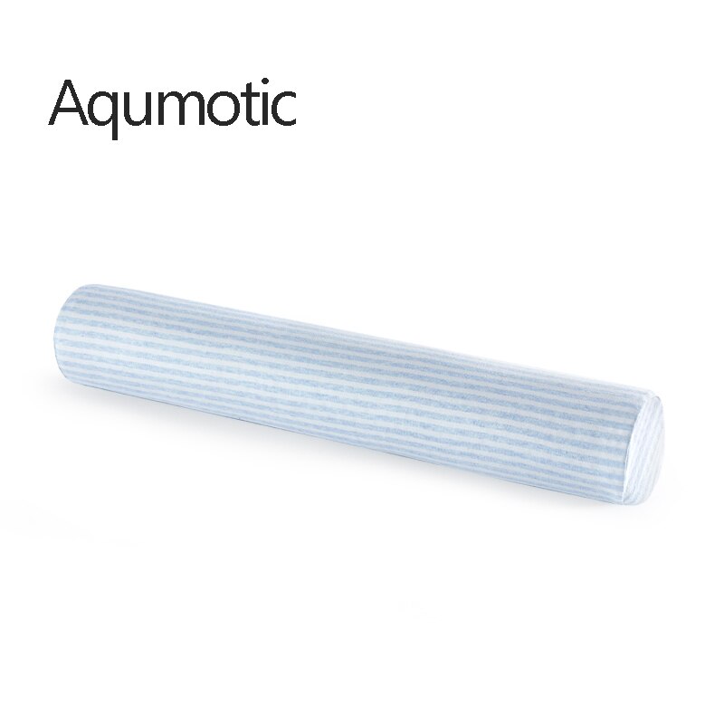 Aqumotic Latex Lange Ronde Kussen Met Kussensloop 60 Cm Reparatie Cervicale Kussen Nek Verpleging Comfortabele Zachte Thuis Bed Tool: Blauw