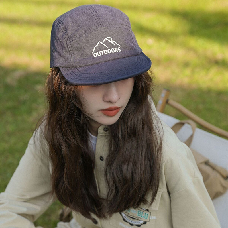 Casquette de Baseball Japonaise à Bord Court pour Homme et Femme, Visières Brodées en Coton Doux, Casquette à Visière pour Protection Solaire, Style Coréen, pour l'Extérieur
