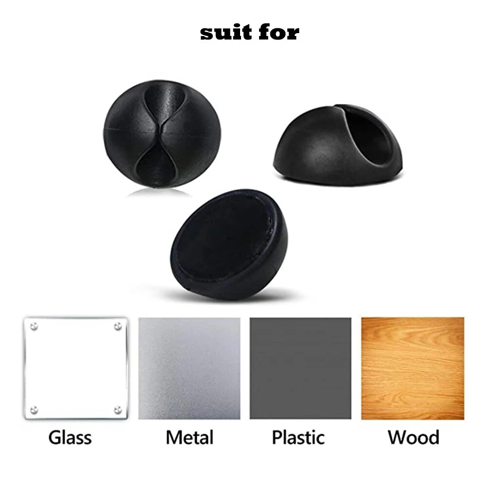 120Pcs Multipurpose Self Adhesive Cable Clip Desk Wall USB Wire Cable Line Fastener Holders Organizer Retainer Clamp Clamps