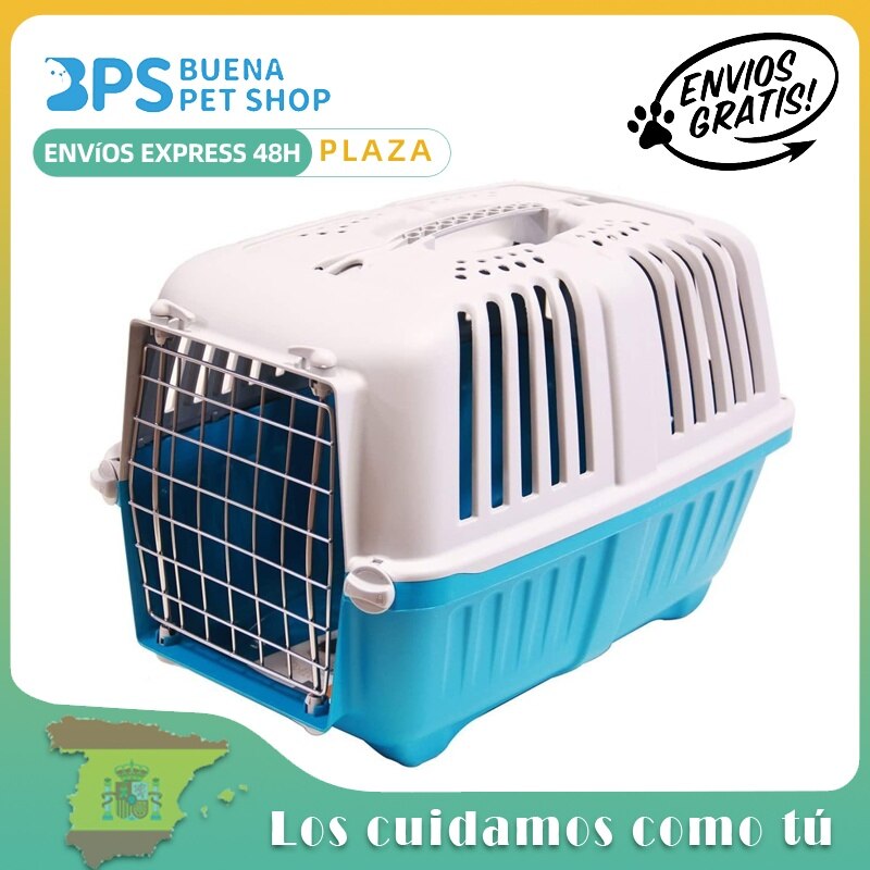 BPS Transportín Rígido para Perro o Gato Animales Domésticos Tamaño M/L