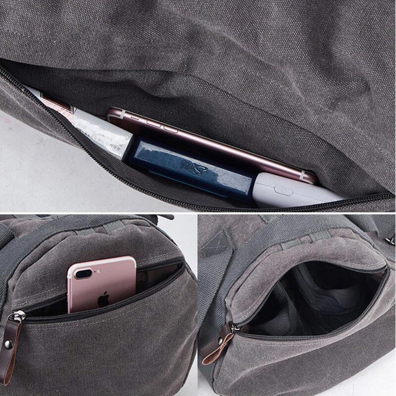 Men Fitness Gym Bag Training Backpack Cylindrical Bucket Rucksack Canvas Travel Hiking Shoulder Blaso Sac De Sport Outdoor XA95D