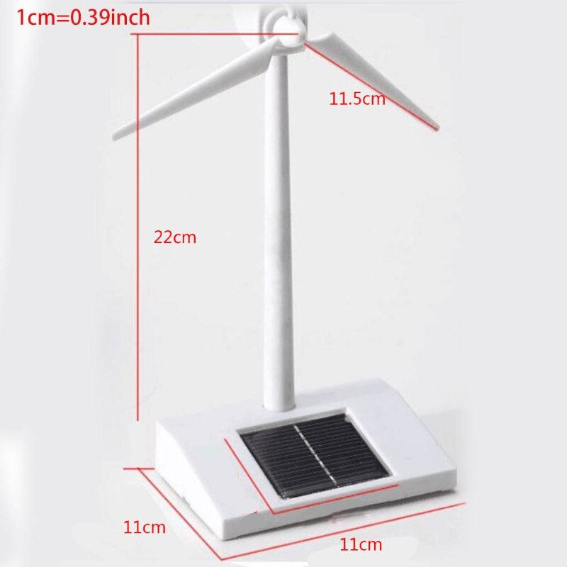 Solar- angetrieben Windmühle Modell Gebäude Bausatz freundlicher DIY Windrad für freundlicher Jungen Früh Pädagogisches Spielzeug L4MC