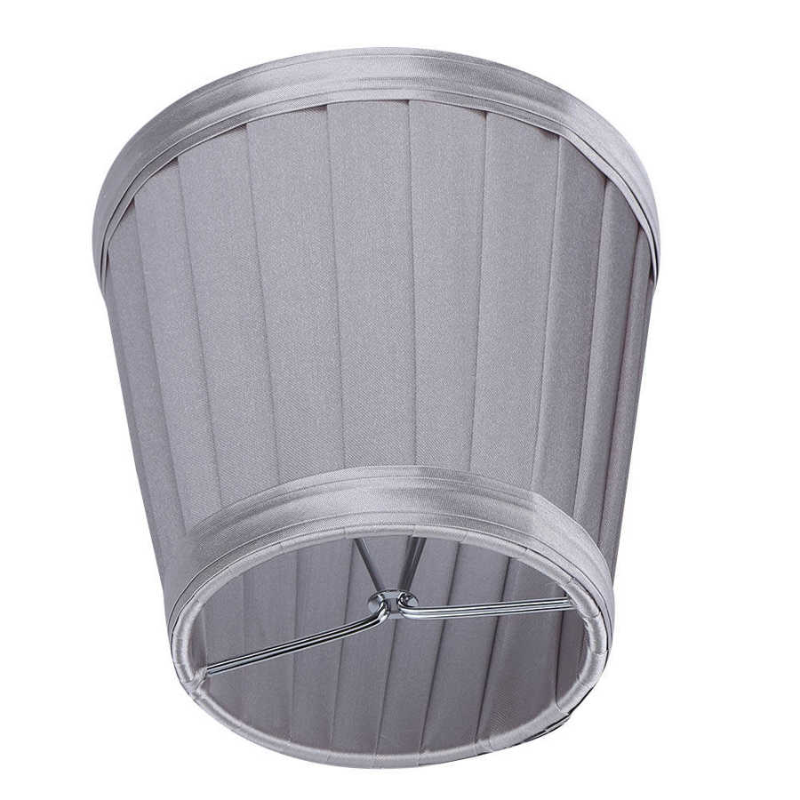 Lot De 2 Abat-jour Rétro En Tissu à Clipser - Pour Lampe De Table Ou Applique, Protection Anti-poussière, Gris Clair - 11