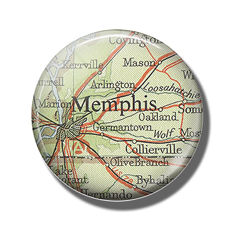 Ohio Melbourne Williamsburg Ecuador Los Angeles Indianapolis Cape Cod Philadelphia Florence Map Souvenir Fridge Magnets Stickers