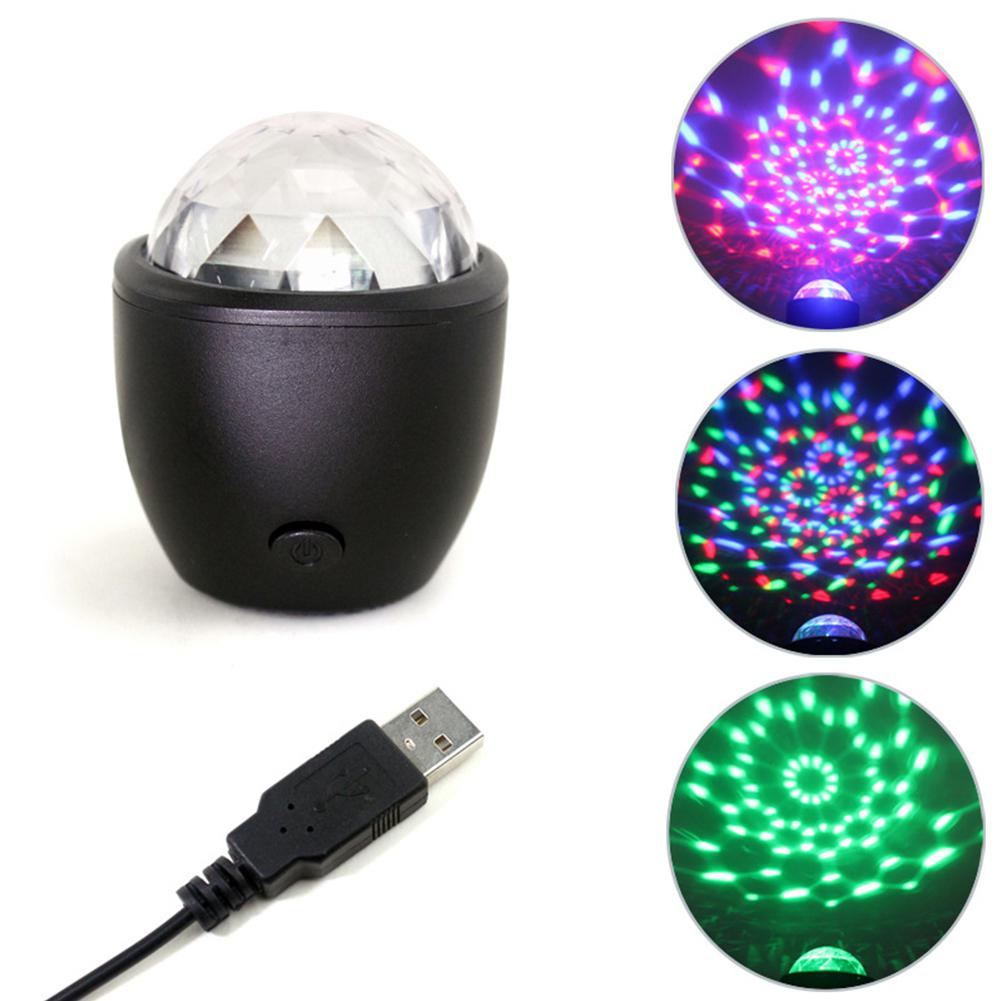 Led usb disco kugle lys led rgb mini usb scene disco flash dj bold lyd magisk diskolys til hjemmefest hjem ktv bar bil