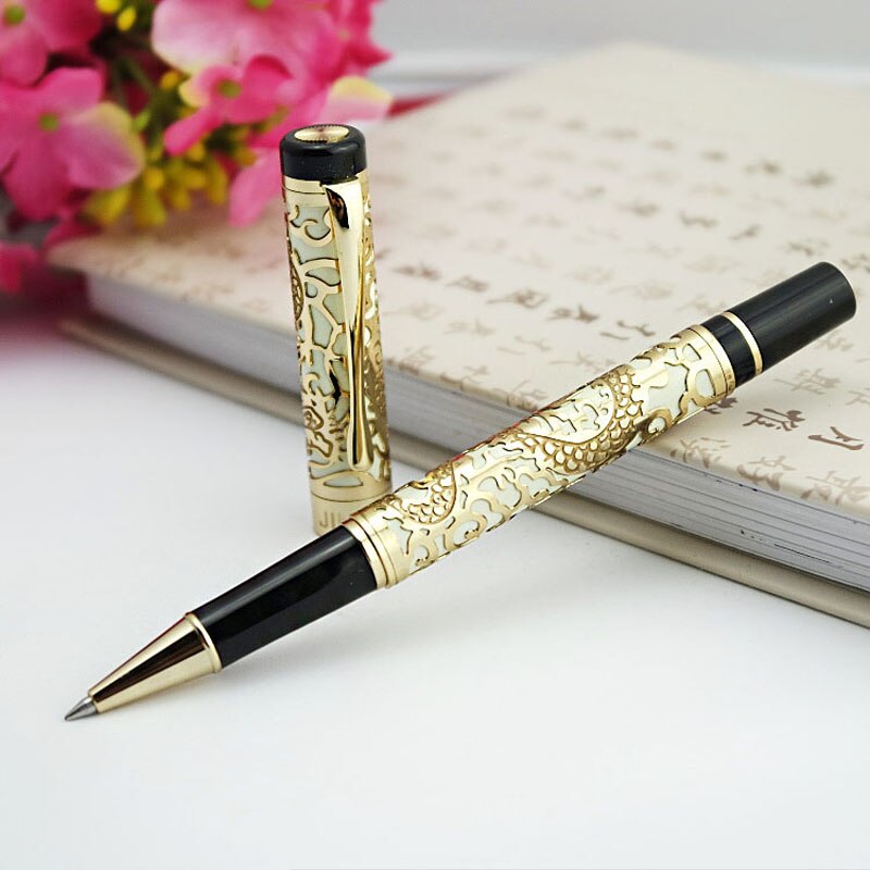 JinHao – stylo à bille 5000 en Relief Dragon Gloden, , écriture fluide suisse, fournitures de bureau: A2