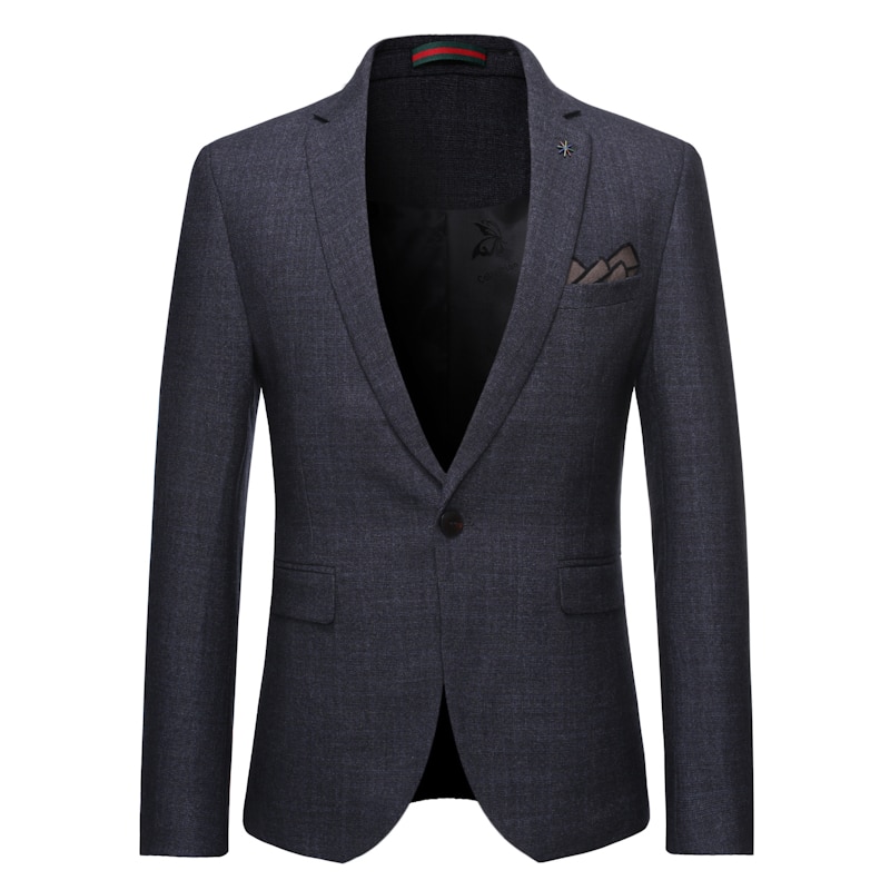 Comfort Retro Mode Jas Britse Elegante mannen Gentleman Slanke Jas Pak Een Knop Business Casual Jas heren blazer