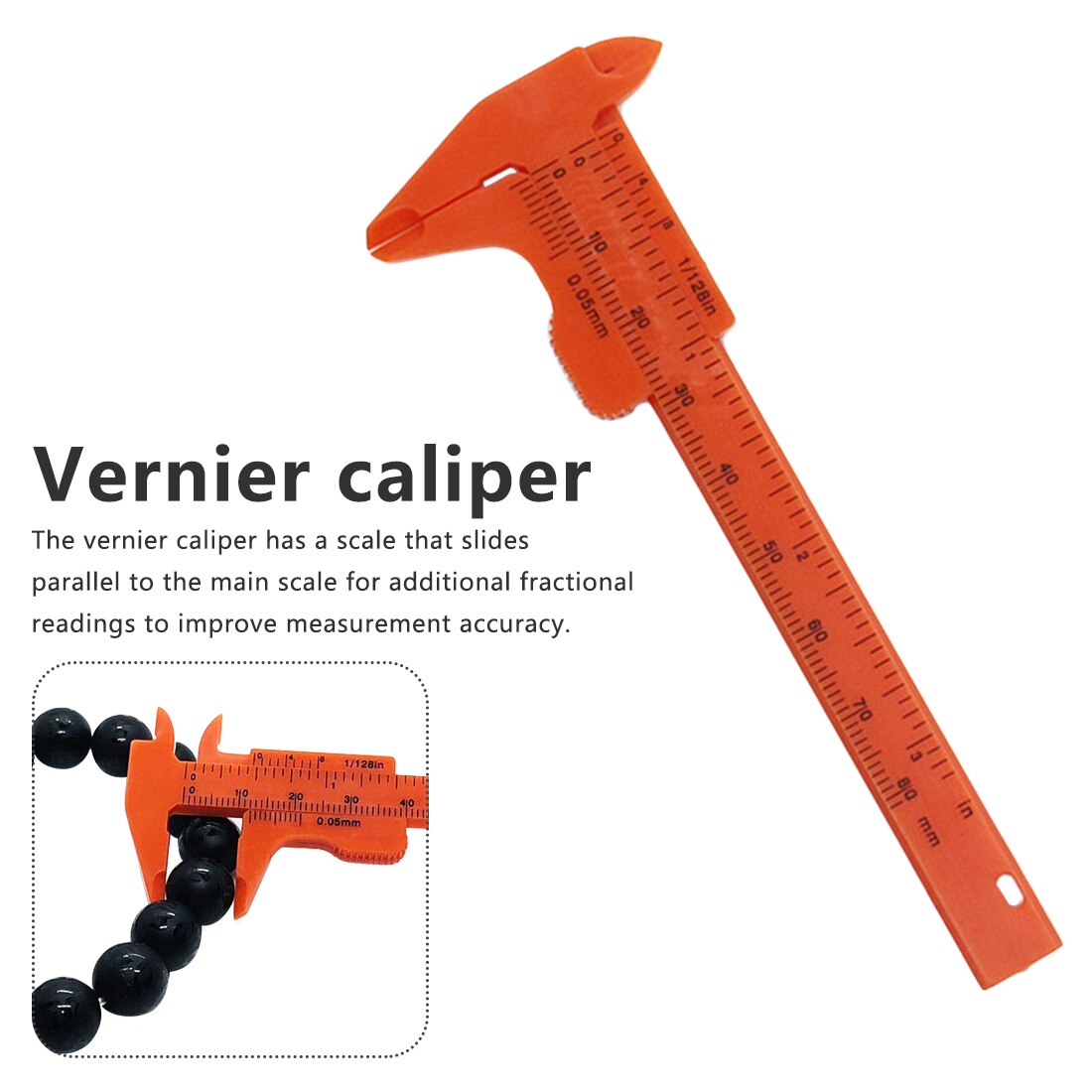 FAI DA TE Strumento di Lavorazione Del Legno Lavorazione Dei Metalli Idraulico per La Preparazione del Modello 80 millimetri Compasso A Nonio Calibro di Profondità di Diametro Strumento di Misura