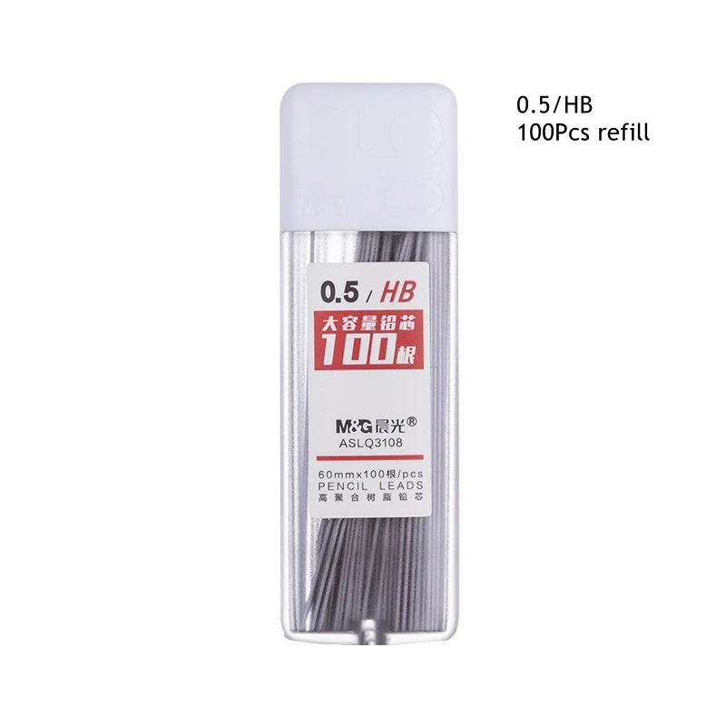 0.5/0.7mm Automatic Pencils Set HB/2B Refill Mechanical Pencil For Drawing Sketching Students School Supplies Cute Stationery: Red