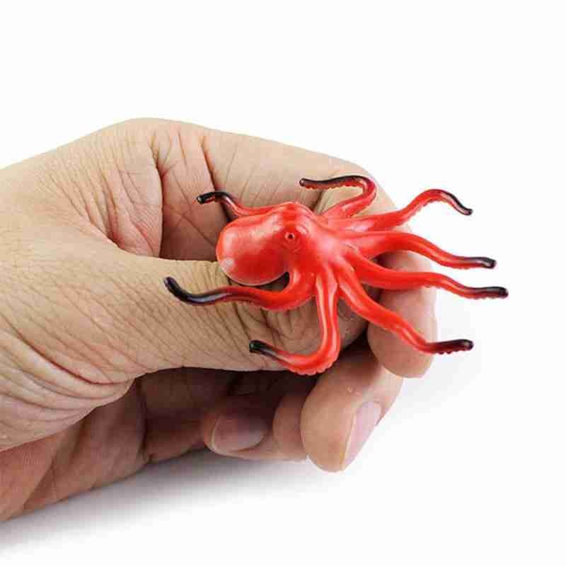 24 Stks/set Zee Lift Dieren Model Speelgoed Handgeschilderde Coloring Mini Shark Crab Educatief Marine Dolfijn Speelgoed Model Schildpad j9Y9