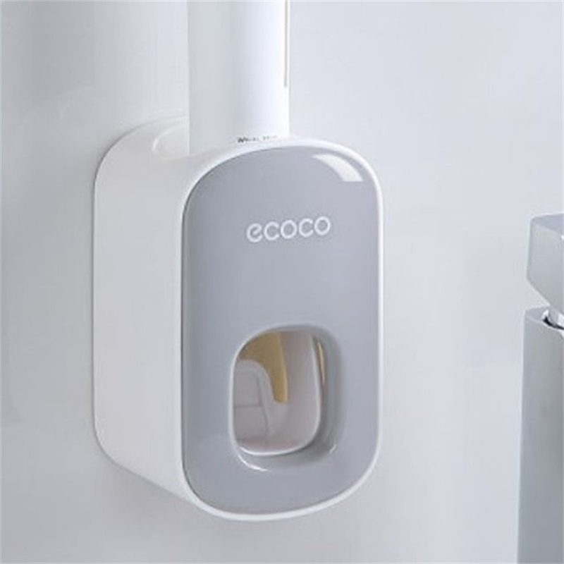 Multifunctional Automatic Dispenser Toothpaste Free Punching Wall Hanging Toothpaste Press Waterproof Squeezer For Bathroom: color 1