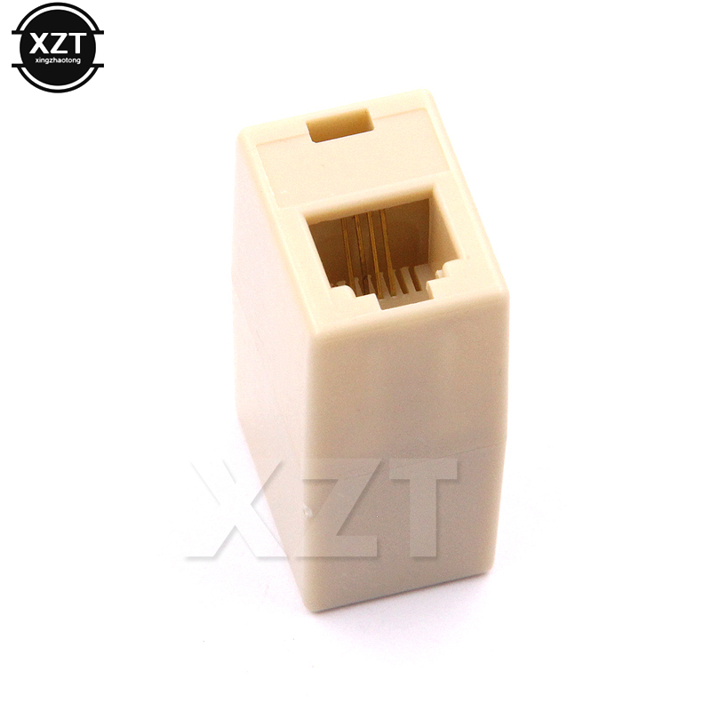 Novel RJ11 6P4C Telephone Straight Coupler, Telephone Cable Extender Joiner Adapter Connector Female to Female
