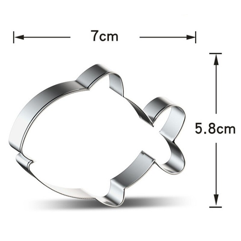 1 Stück Konditorei Reposteria Bäckerei Fisch Metall Ausstecher Keksform Fondant Kuchen Dekor Werkzeuge Konditorei Küchenzubehör